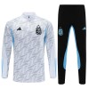 Argentinië Trainings Sweatshirt Quarter-zip 2023-24 Witte - Kids